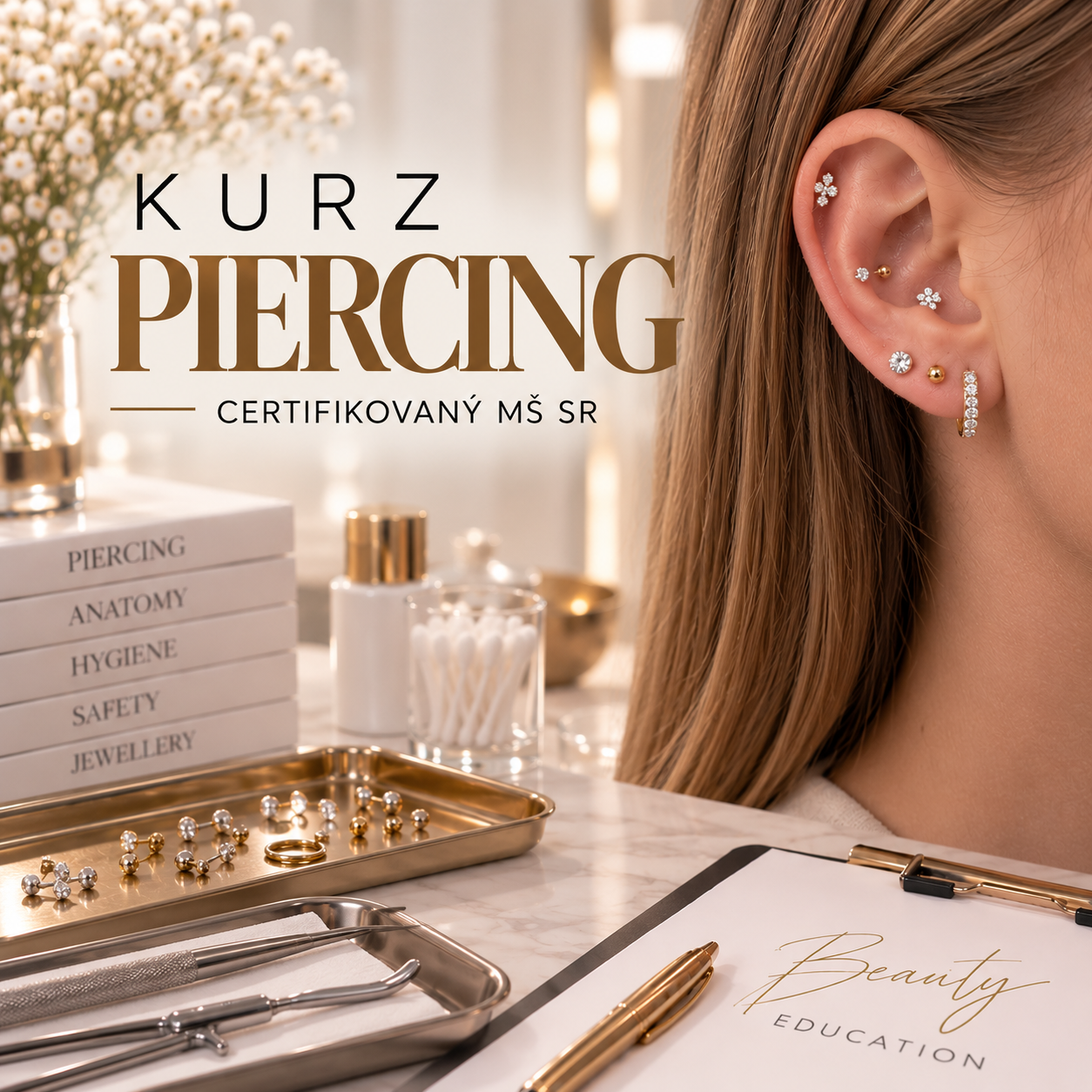 Kurz Piercing certifikovaný MŠ SR