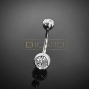 Piercing do pupku Belly crystal strieborný Piercing do pupku Belly crystal strieborný