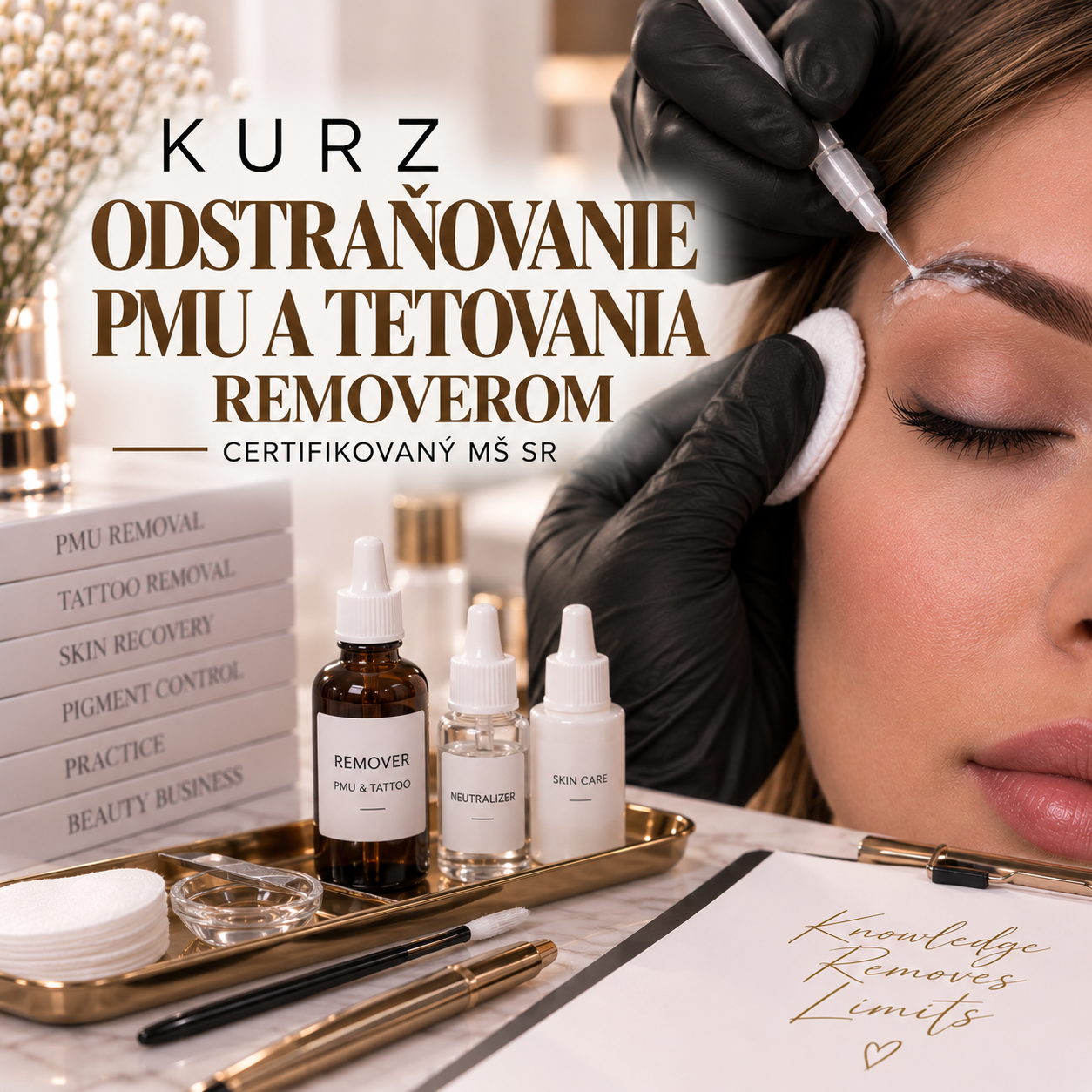 Kurz Odstraňovanie PMU a tetovania certifikovaný MŠ SR